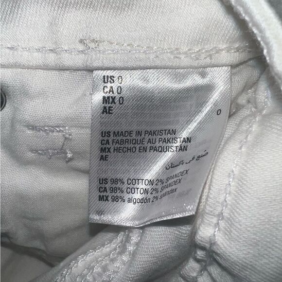 INC Women's Mid-Rise Ripped Kick Flare Jeans Washed White Size 0/25 NWT - Picture 4 of 7